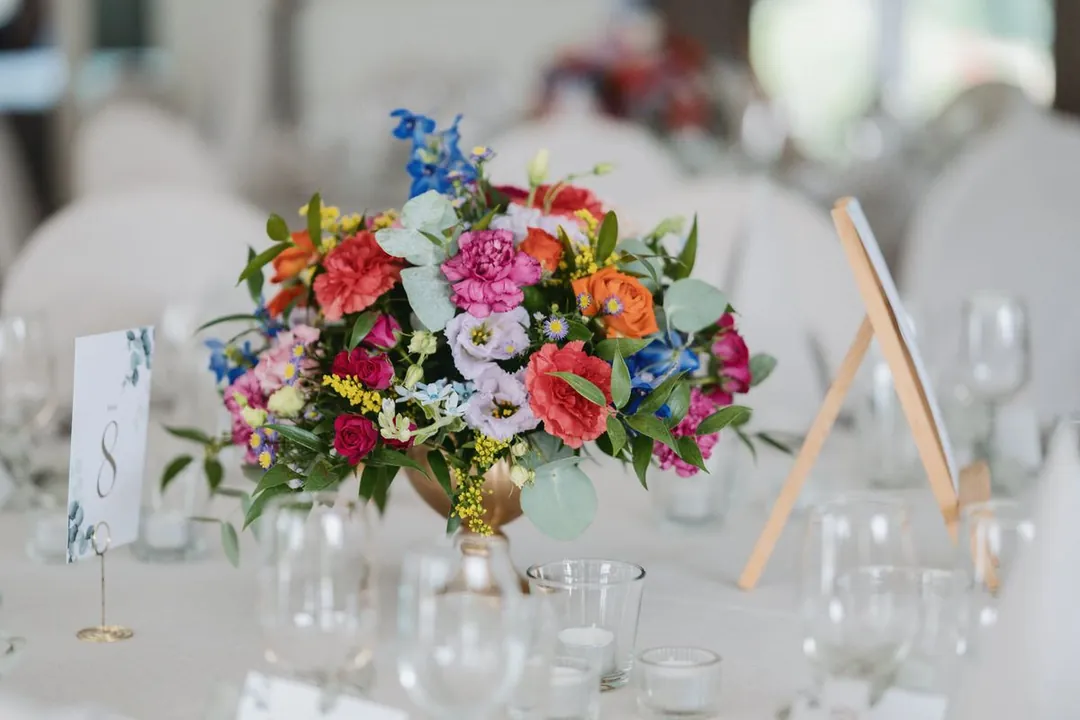 Centre de table fleuri